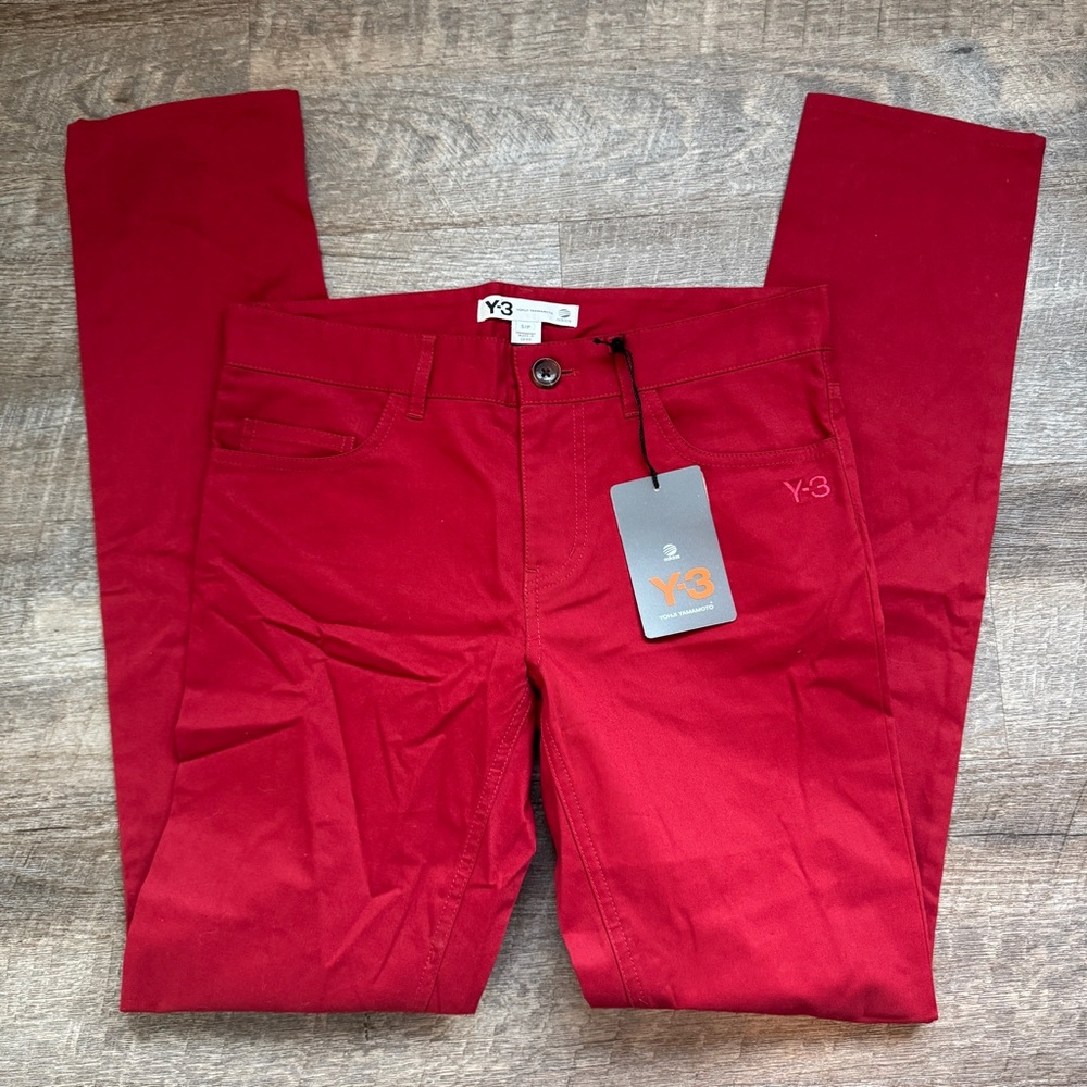 Y3 Adidas Red Pants‎ Color Brick Size Small New With Tags 2008 Deadstock